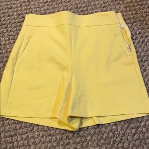 Yellow dress shorts